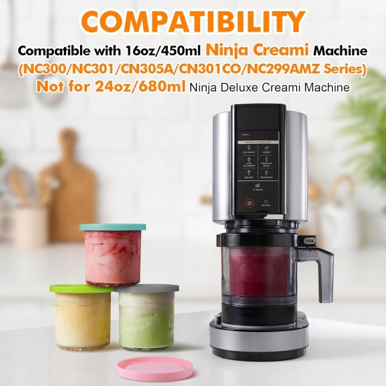 HEJO POJEMNIKI NA LODY DO NINJA CREAMI DELUXE NC300UK 470 ML