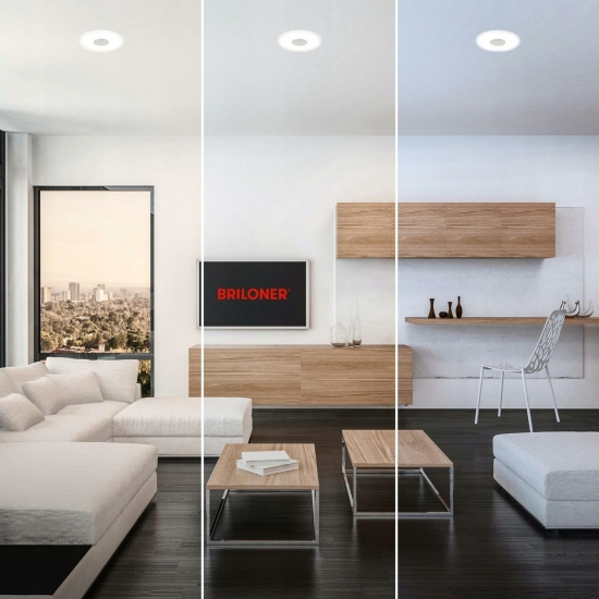 Oczka okrągły Briloner szary