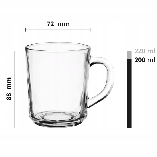 Szklanki do kawy i herbaty Glasmark 200 ml 6 szt.