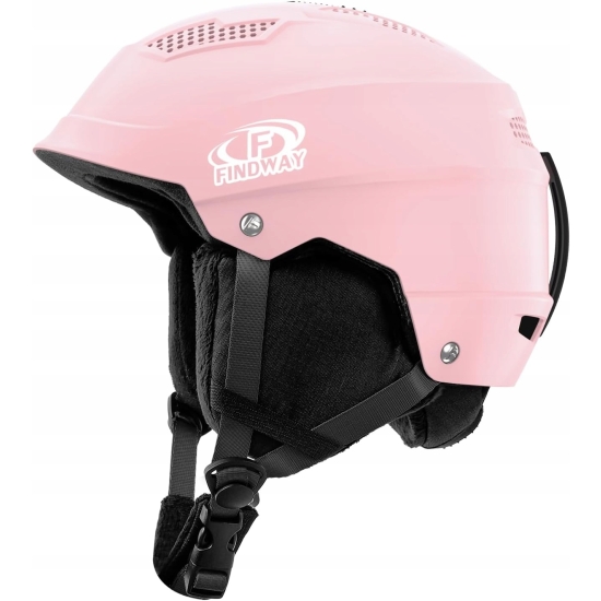 Kask narciarski Findway dla dorosłych/dzieci Ultralight rozm L 56-61 cm róż