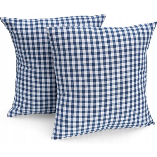 Poszewki na poduszki Filu - zestaw 2 szt. - wzór w kratkę, 40 x 40 cm
