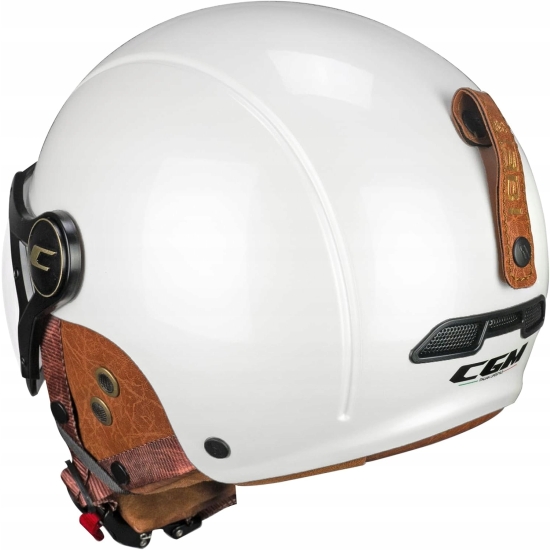 CGM EBI Unisex kask narciarski dla dorosłych, perłowo-biały, M (57-58 cm)