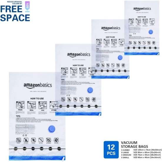 WORKI PRÓŻNIOWE Amazon Basics 12 szt