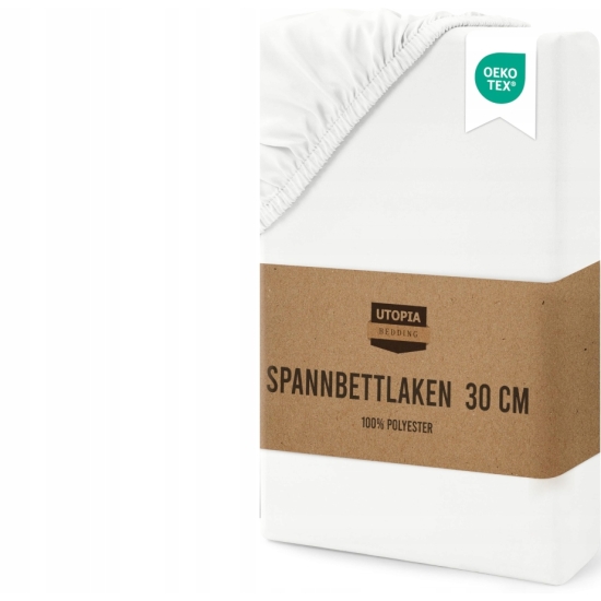 Prześcieradło z gumką Utopia Bedding mikrofibra 180 x 200 cm