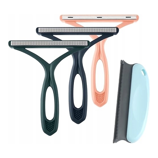 VMINOG 4-częściowy ręczny przyrząd do usuwania sierści zwierząt domowych