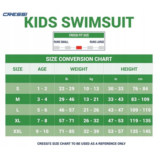 Cressi Unisex-Youth Kid Shorty Wetsuit Kombinezon 4+ L