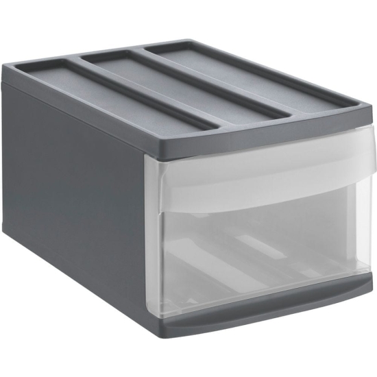 Pojemnik do przechowywania Rotho Systemix szary