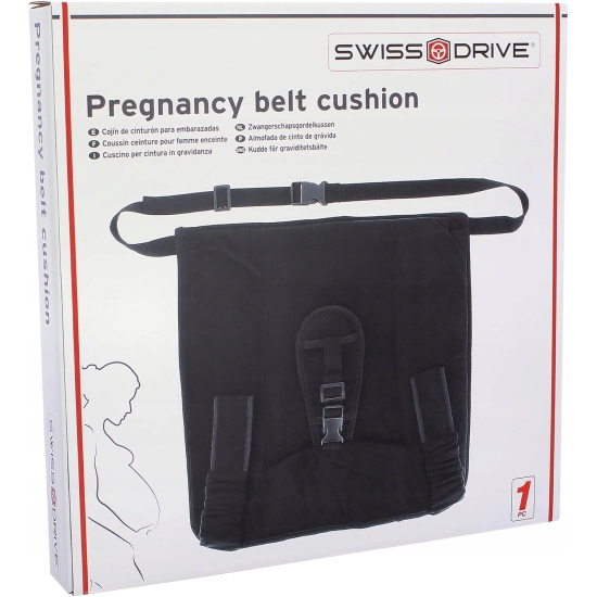 Ochrona dziecka pas ciążowy Filcowa z kieszeniami