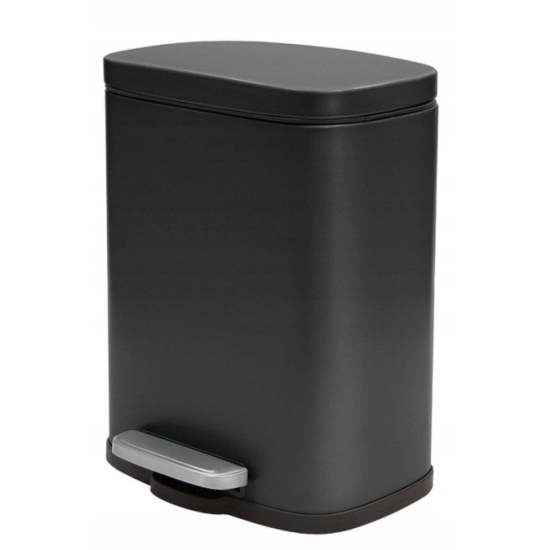 Spirella Akira Kosz na pedał 5L czarny, stalowy 30 cm