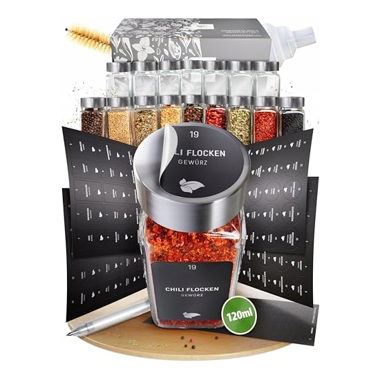 Pojemniki na przyprawy Laevu 120 ml 23 szt.