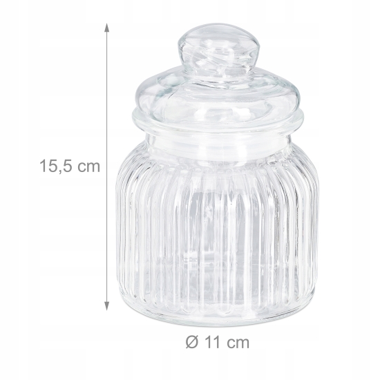 Pojemniki do produktów sypkich Relaxdays 10027717 700 ml 6 sztuk