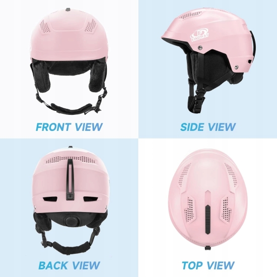 Kask narciarski Findway dla dorosłych/dzieci Ultralight rozm L 56-61 cm róż