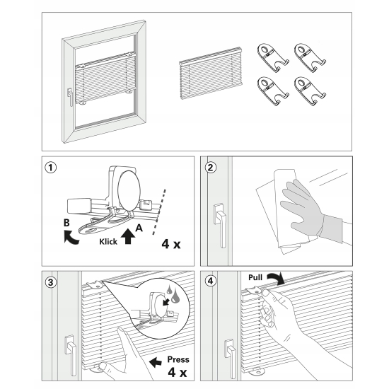 Roleta plisowana Gardinia 70cm x 130cm