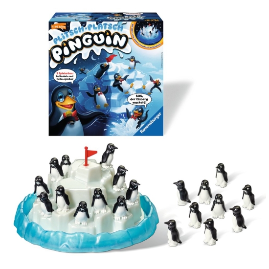 Gra planszowa Ravensburger Plitsch-Platsch Pinguin