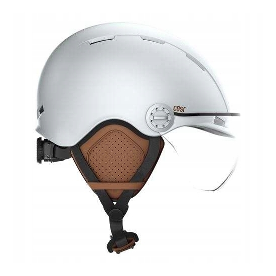 Kask CASR Styl daszek zdejmowane nauszniki r. M 55-58cm