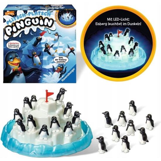 Gra planszowa Ravensburger Plitsch-Platsch Pinguin