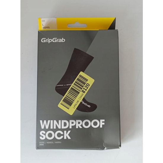 Skarpetki rowerowe Gripgrab L czarny rozm 42-43