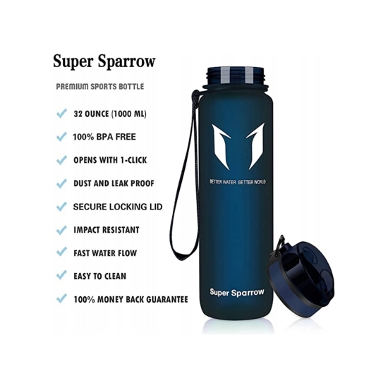 Bidon Super Sparrow X-Blueberry-25oz 750 ml niebieski
