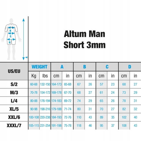 Pianka do nurkowania Cressi Altum Wetsuit Man 3mm