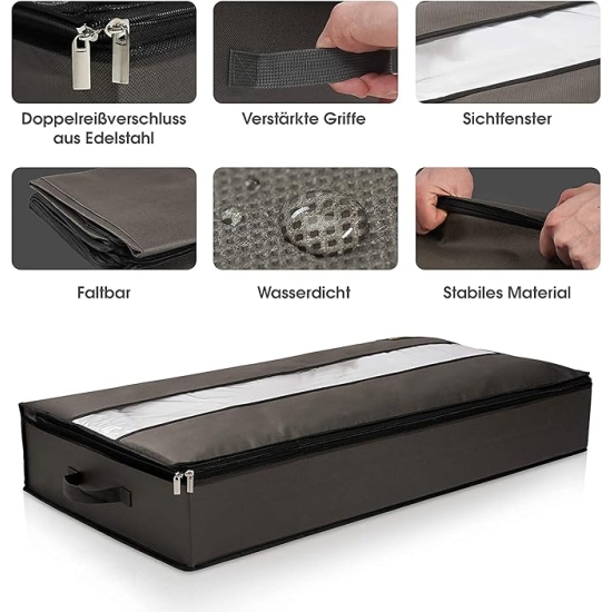 LACAZO Zestaw 2 komód pod łóżkiem