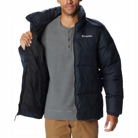 Kurtka męska puchowa Columbia Puffect OCIEPLANA Z KAPTUREM WYGODNA ROZ. XL