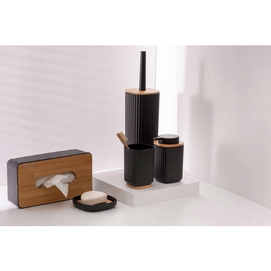 Ręczne dozownik do mydła nablatowy Wenko 250 ml czarny