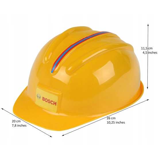 Theo Klein 8127 Bosch Safety Helmet I Toy Helmet in the Style of a Worker's