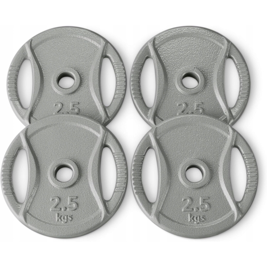 OBCIĄŻENIE ŻELIWNE TALERZ CIĘŻAR KRĄŻEK Z ŻELIWA VIVO 4 x 2,5KG