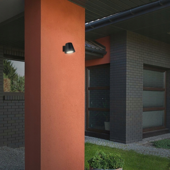 Kinkiet ogrodowy Briloner czarny GU10 4,9 W