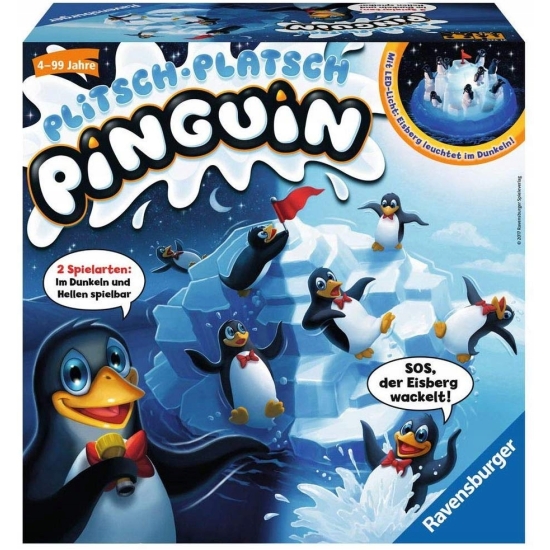 Gra planszowa Ravensburger Plitsch-Platsch Pinguin