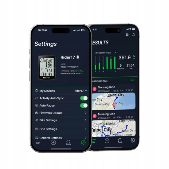 Bryton Rider 17 E Podstawowy Licznik Rowerowy GPS