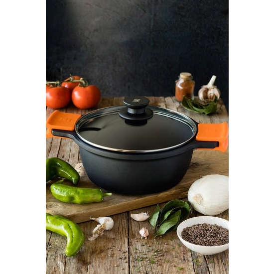 Garnek tradycyjny Bra Braisogona_A270324 (24 cm) Czarny 4 L 4 l