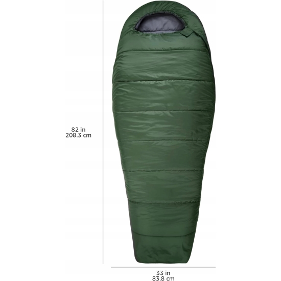 Amazon Basics 3-sezonowy śpiwór mumia 208X84
